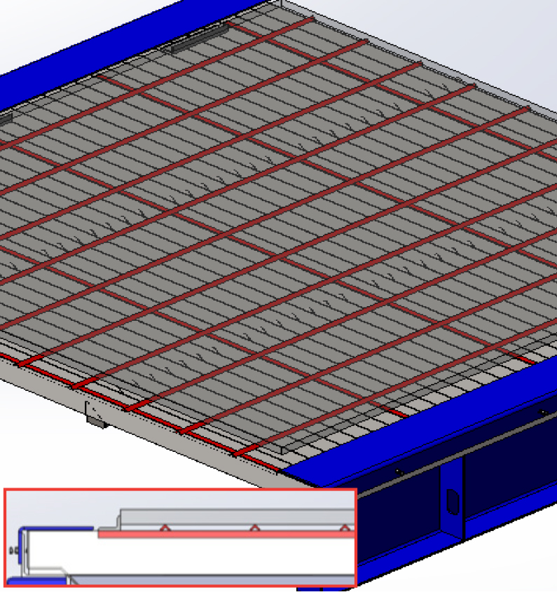 Customer Provided Angle Support closeup