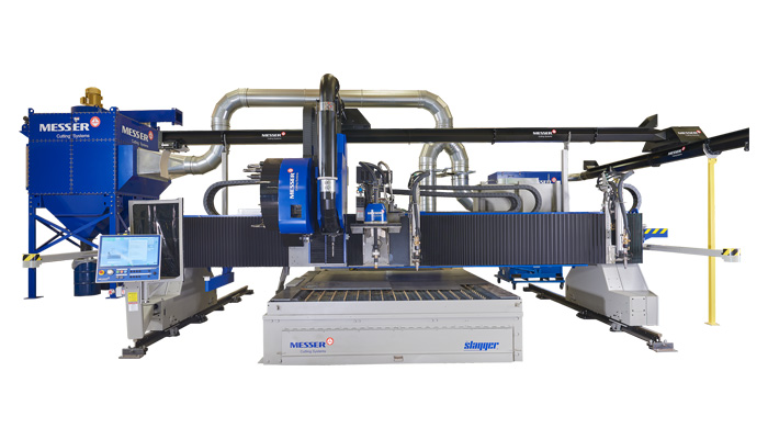 A transparent image of an MPC2000 MC cutting machine from Messer